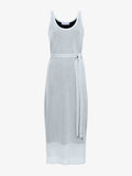 Still Life image of Simmons Sheer Knit Dress in OFF WHITE/BLACK