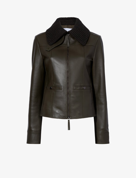 Proenza Schouler White Label Vaughn Jacket in Leather - Dark