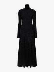 Proenza Schouler Flat image of Jayne Dress in Brushed Rib in BLACK