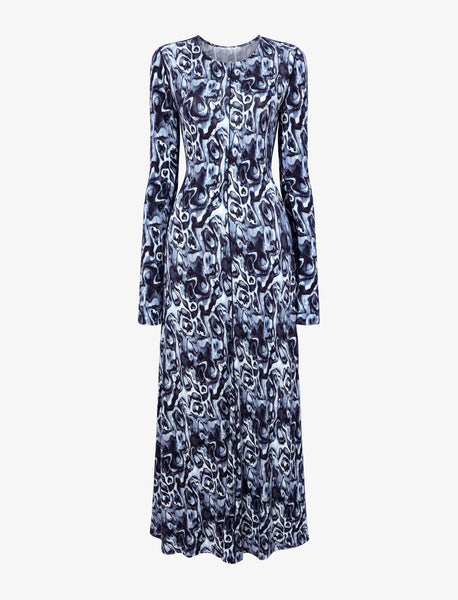 Proenza Schouler White Label Atlas Dress in Printed Jersey