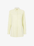 Proenza Schouler Still Life image of Rose Shirt in Fine Wool in LIGHT YELLOW