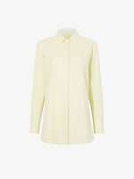 Proenza Schouler Still Life image of Rose Shirt in Fine Wool in LIGHT YELLOW