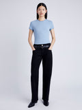 Proenza Schouler Front full length image of model wearing Jersey T-Shirt in NORDIC