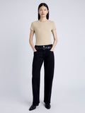 Proenza Schouler front image of model wearing Jersey T-Shirt in khaki