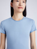 Proenza Schouler Detail image of model wearing Jersey T-Shirt in NORDIC