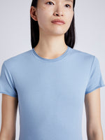 Proenza Schouler Detail image of model wearing Jersey T-Shirt in NORDIC