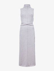Proenza Schouler Still Life image of Zola Knit Dress in Wool Blend in LIGHT GREY