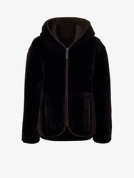 Proenza Schouler flat image of Dakota Coat in Shearling in CACAO
