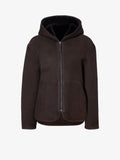 Proenza Schouler flat image of Dakota Coat in Shearling in CACAO