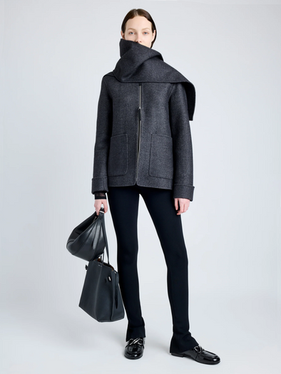 PROENZA SCHOULER コート Proenza Schouler Wilder Coat in Stretch Nylon with Shearling
