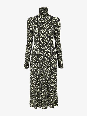Proenza Schouler Still Life image of Marion Dress in Printed Jersey in DAFFODIL MULTI