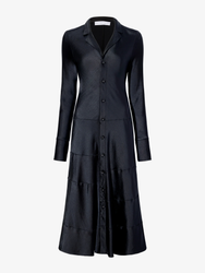 Proenza Schouler Still Life image of Amelie Dress in Satin in BLACK