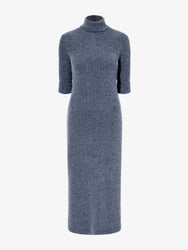 Proenza Schouler Still Life image of Cerine Dress in Boucle Rib in INK MELANGE