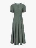 Proenza Schouler Still Life image of Elizabeth Dress in Parachute Cotton in DARK SPRUCE