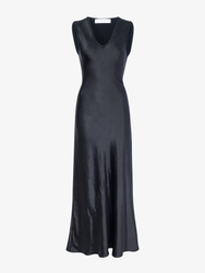 Proenza Schouler Still Life image of Charlotte Dress in Satin in BLACK