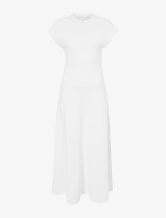 Proenza Schouler Still Life image of Melanie Dress in Souffle Cotton Blend in ALABASTER