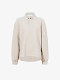 Proenza Schouler Still Life image of Genevieve Knit Pullover in Cloque in OATMEAL MELANGE