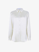 Proenza Schouler Still Life image of Raven Shirt in Satin in ENOKI