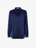 Proenza Schouler Still Life image of Raven Shirt in Satin in INK