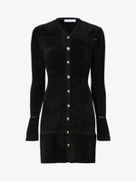 Proenza Schouler Still Life image of Lucille Cardigan in Chenille in BLACK