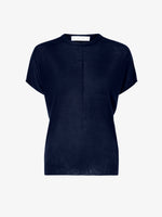 Proenza Schouler Still Life image of Ares Shirt in Lightweight Cashmere in NAVY