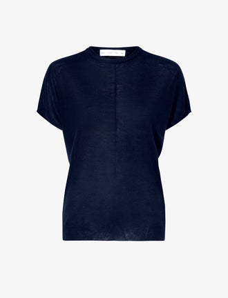 Proenza Schouler Still Life image of Ares Shirt in Lightweight Cashmere in NAVY