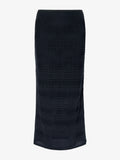Proenza Schouler flat image of Elsa Skirt in Plaid Knits in BLACK