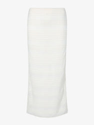 Proenza Schouler Still Life image of Elsa Skirt in Plaid Knits in ALABASTER