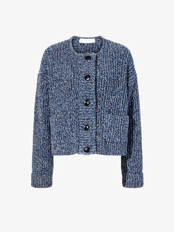 Proenza Schouler Still Life image of Azura Sweater in Moulinex Knits in INK MELANGE