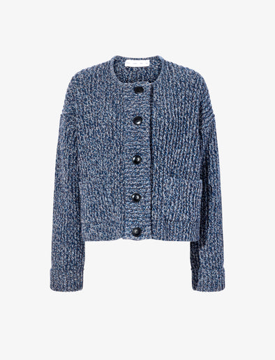 Proenza Schouler Still Life image of Azura Sweater in Moulinex Knits in INK MELANGE