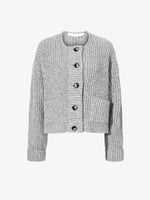 Proenza Schouler Still Life image of Azura Sweater in Moulinex Knits in PEBBLE MELANGE