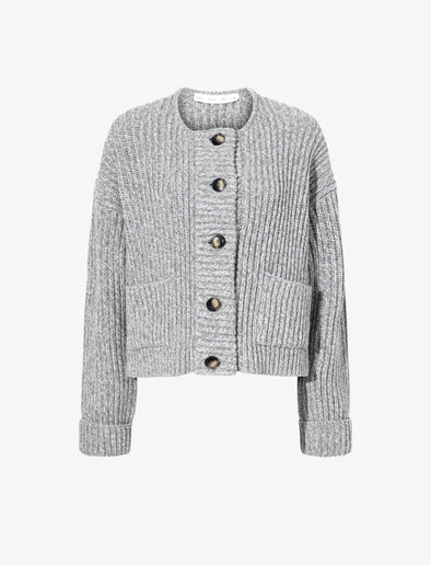 Proenza Schouler Still Life image of Azura Sweater in Moulinex Knits in PEBBLE MELANGE