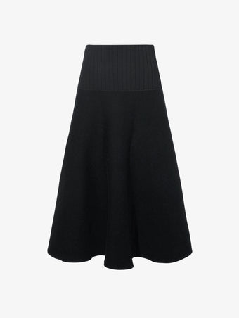 Proenza Schouler Still Life image of Katalina Skirt in Souffle Knit in BLACK