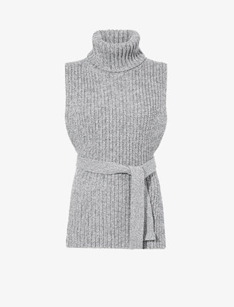 Proenza Schouler Still Life image of Ember Vest in Moulinex Knits in PEBBLE MELANGE