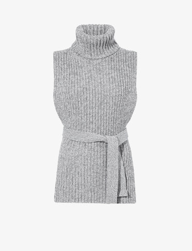 Proenza Schouler Still Life image of Ember Vest in Moulinex Knits in PEBBLE MELANGE
