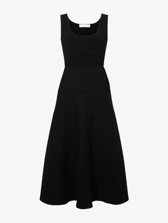 Proenza Schouler Still Life image of Lucia Dress in Souffle Knit in BLACK