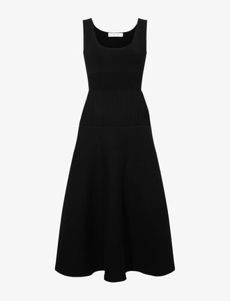 Proenza Schouler Still Life image of Lucia Dress in Souffle Knit in BLACK