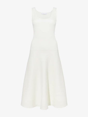 Proenza Schouler Still Life image of Lucia Dress in Souffle Knit in ALABASTER