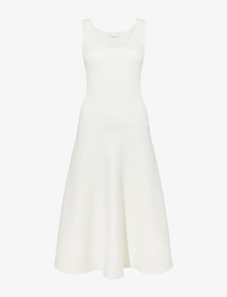 Proenza Schouler Still Life image of Lucia Dress in Souffle Knit in ALABASTER