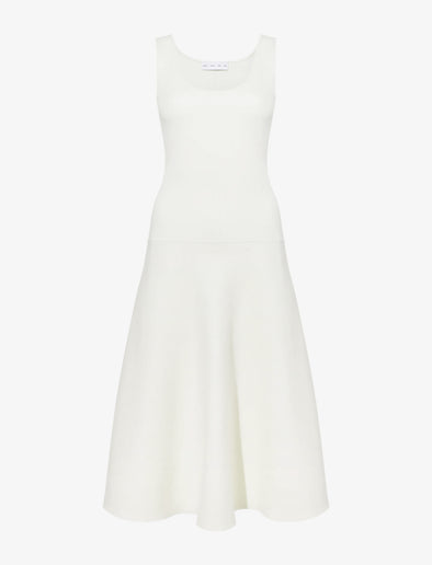Proenza Schouler Still Life image of Lucia Dress in Souffle Knit in ALABASTER