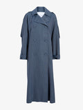 Proenza Schouler Still Life image of Sakia Coat in Wool Melange in Denim