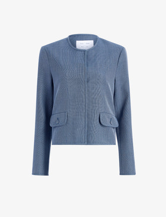 Proenza Schouler Still Life image of Lucas Jacket in Wool Melange in Denim