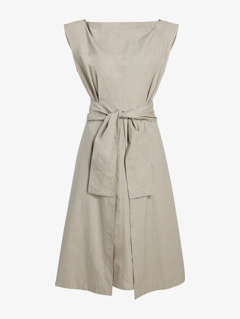 Proenza Schouler Still Life image of Caro Dress in Brushed Poplin in Granite