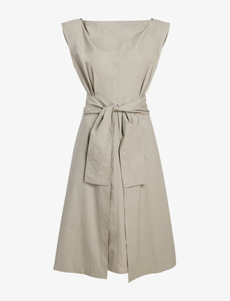 Proenza Schouler Still Life image of Caro Dress in Brushed Poplin in Granite
