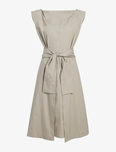 Proenza Schouler Still Life image of Caro Dress in Brushed Poplin in Granite