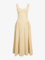 Proenza Schouler Still Life image of Kendall Dress in Tech Cotton in Light Wheat