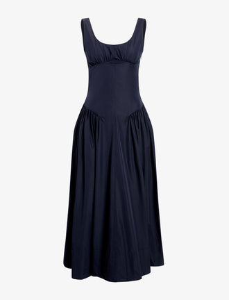 Proenza Schouler Still Life image of Kendall Dress in Tech Cotton in Navy