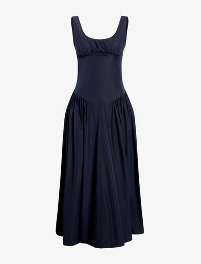 Proenza Schouler Still Life image of Kendall Dress in Tech Cotton in Navy