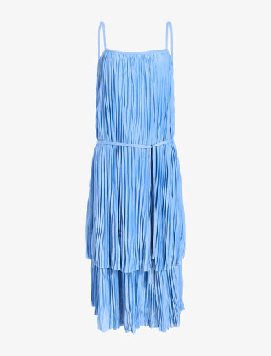 Proenza Schouler Still Life image of Clyne Dress in Pleated Jersey in Pool