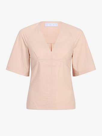 Proenza Schouler Still Life image of Lilian Top in Brushed Poplin in Light Rose
